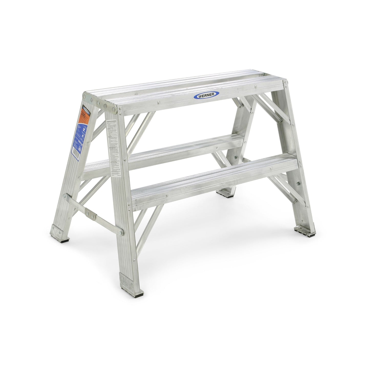 Werner TW370 2-ft Aluminum Type 1a- 300-lb Load Capacity Twin Step Ladder TW372-30