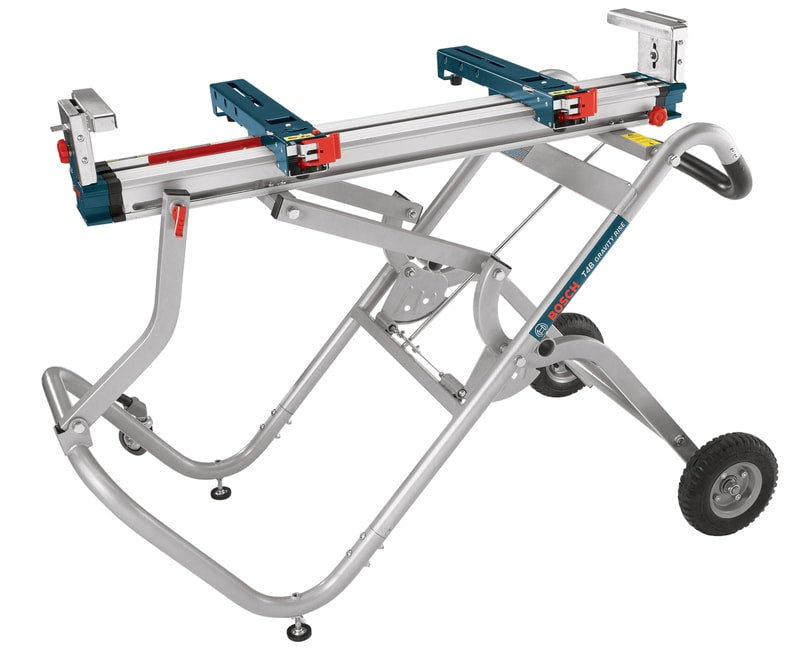 Bosch Steel Adjustable Rolling Miter Saw Stand T4B