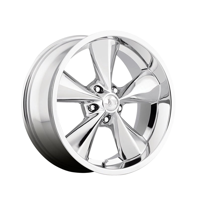 1 Boyd Coddington 15x7 5X4.75 +6 BC1GM Junkyard Dog Gunmetal / Machined Lip Wheel Rim