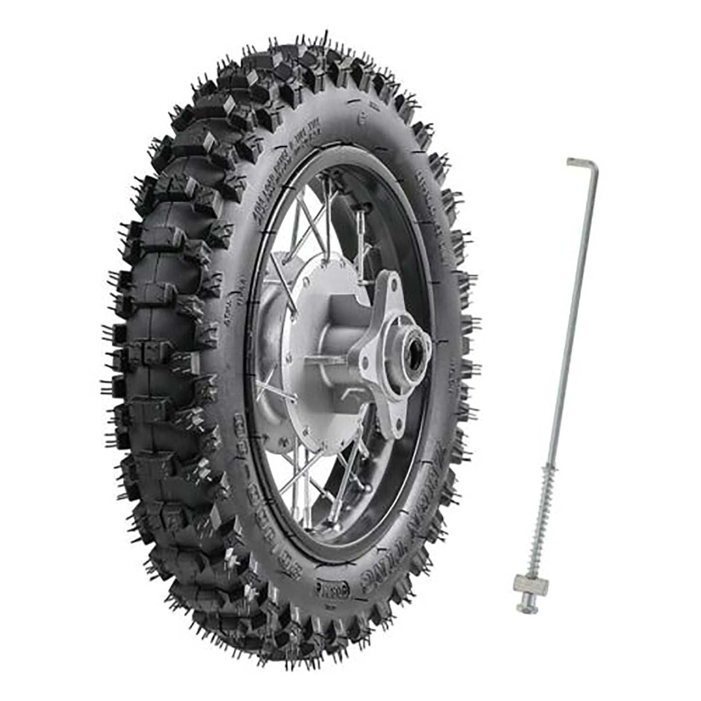 10" Rear Wheel 3.00-10 80/100-10 Dirt Bike Tire and inner Tube and 1.6x10 Rim + Drum Brake Rod for CRF50 XR50 Pit Bike 50cc 70cc 90cc 110cc Motocross Off Road