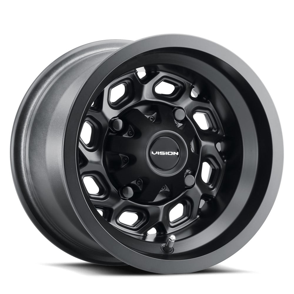 12x7 Vision ATV/UTV 361 Spyder UTV Matte Black Wheel 4x110 (2.5mm)