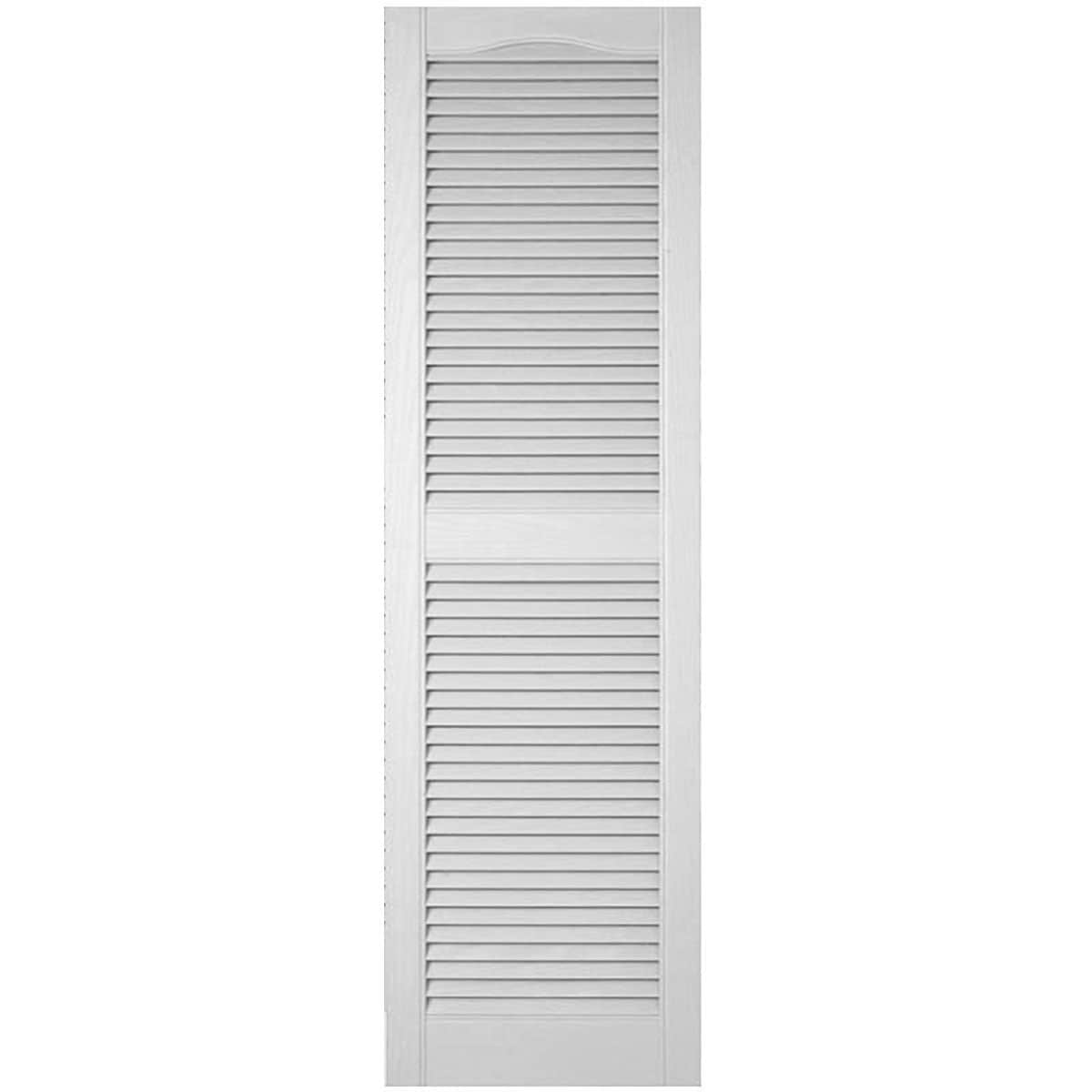 Ekena Millwork 14.5-in W x 75-in H Paintable Paintable/Stainable Louvered Exterior Shutters ( 2 -Pack )