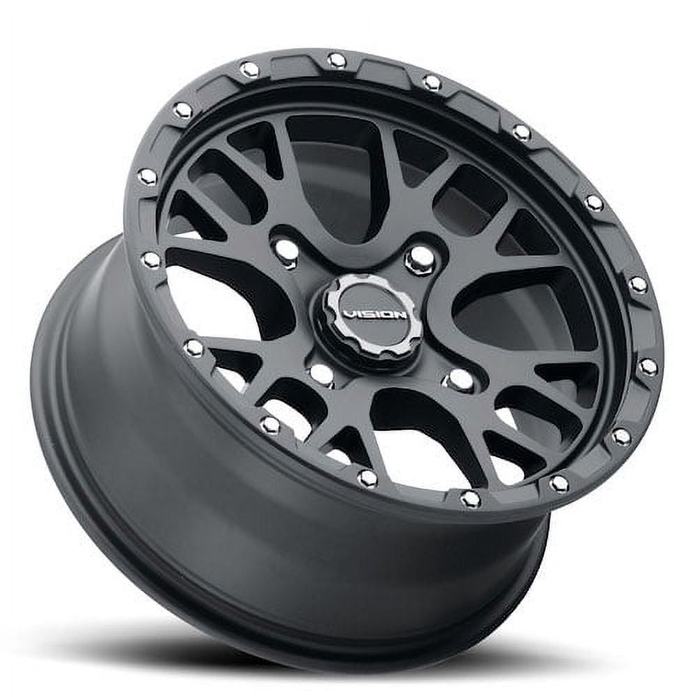14x7 Vision 545 Rocker Satin Black UTV Wheel 4x156 (13mm)