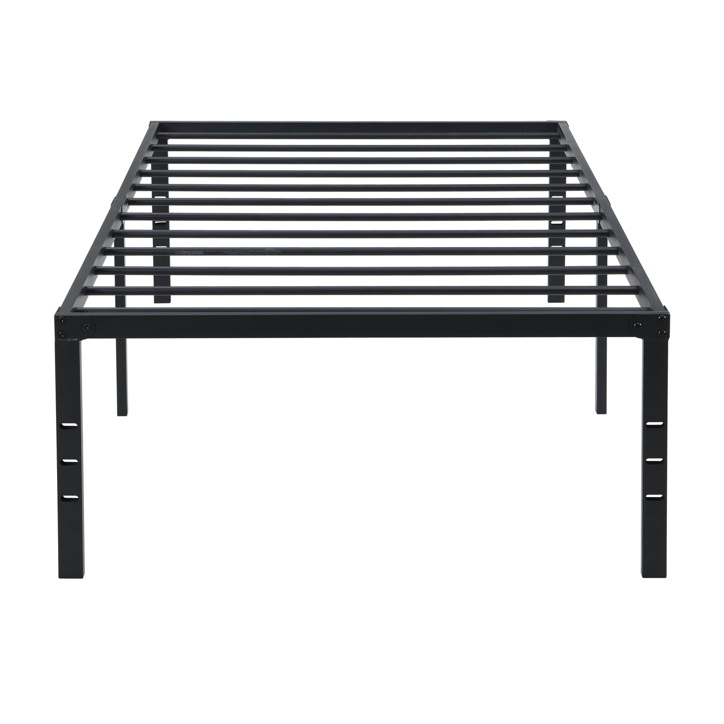 15.9 inch Twin Bed Frame, Heavy Duty Metal Platform Bed, Easy Assembly,Black