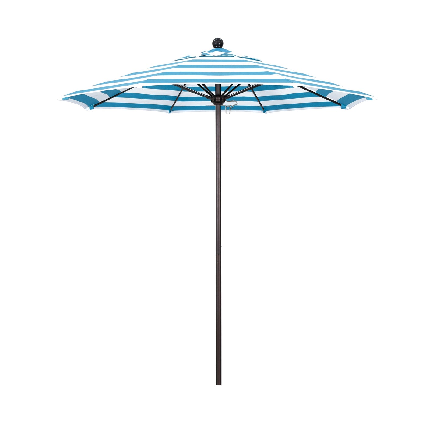 California Umbrella 7.5-ft Aluminum Multiple colors/finishes No-tilt Market Patio Umbrella