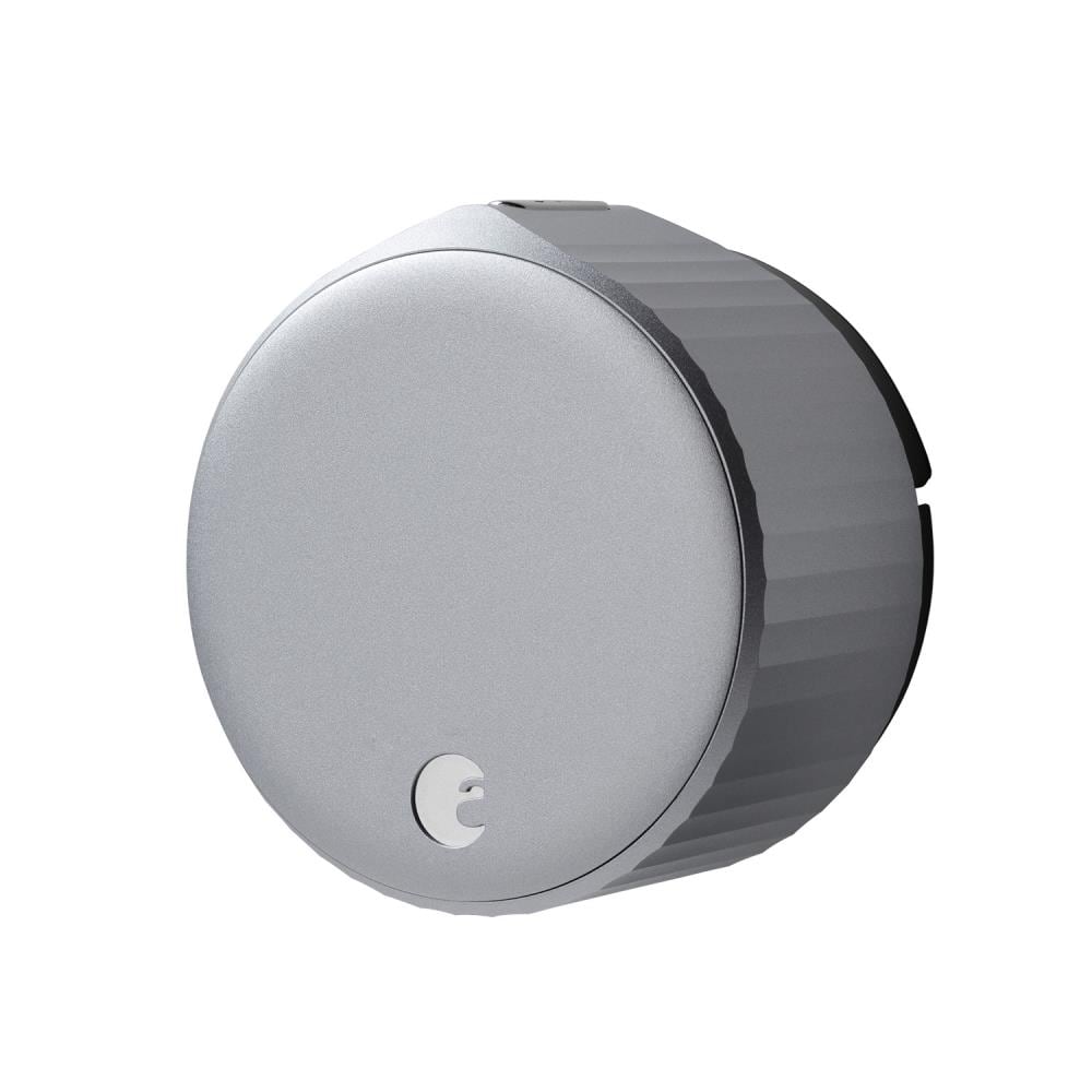August 4th Generation Silver Smart Lock Electronic Deadbolt with Wifi Bluetooth No Keypad AUG-SL05-M01-S01