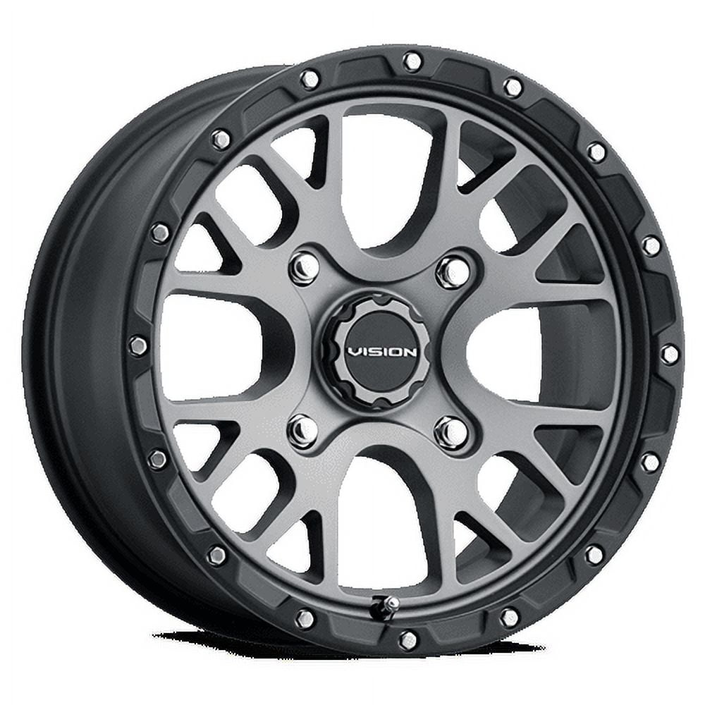 15x7 Vision 545 Rocker Satin Grey UTV Wheel 4x156 (13mm)