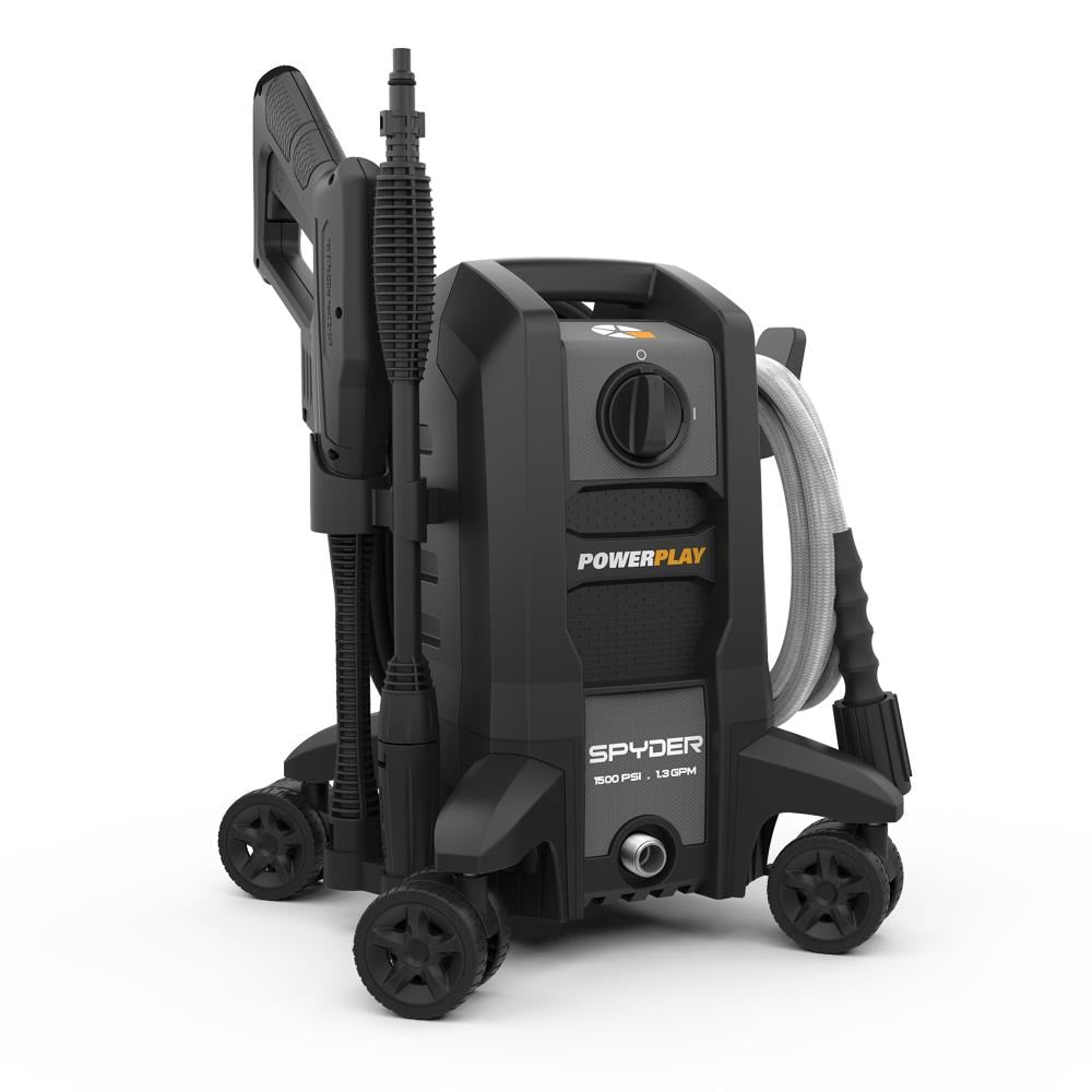 PowerPlay Powerplay Spyder 1500 PSI 1.3-GPMs Cold Water Electric Pressure Washer with 1 Spray Tip SPY1500V