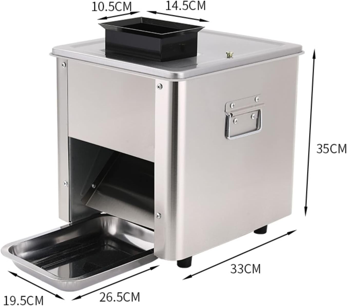 2.5MM Meat Slicer Cutter Fresh Meat Shredder Beef Cutting Machine Commercial 110V 310R/MIN 850W