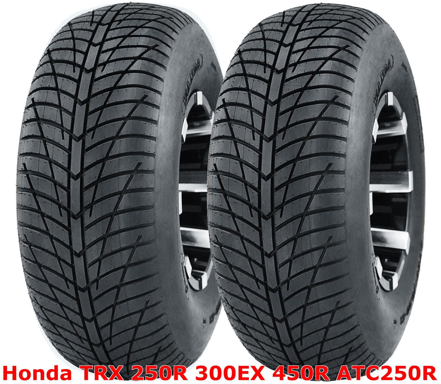 (2) Honda TRX 250R 300EX 450R ATC250R Rear 20x10-9 20x10x9 Hi-Speed ATV Tires