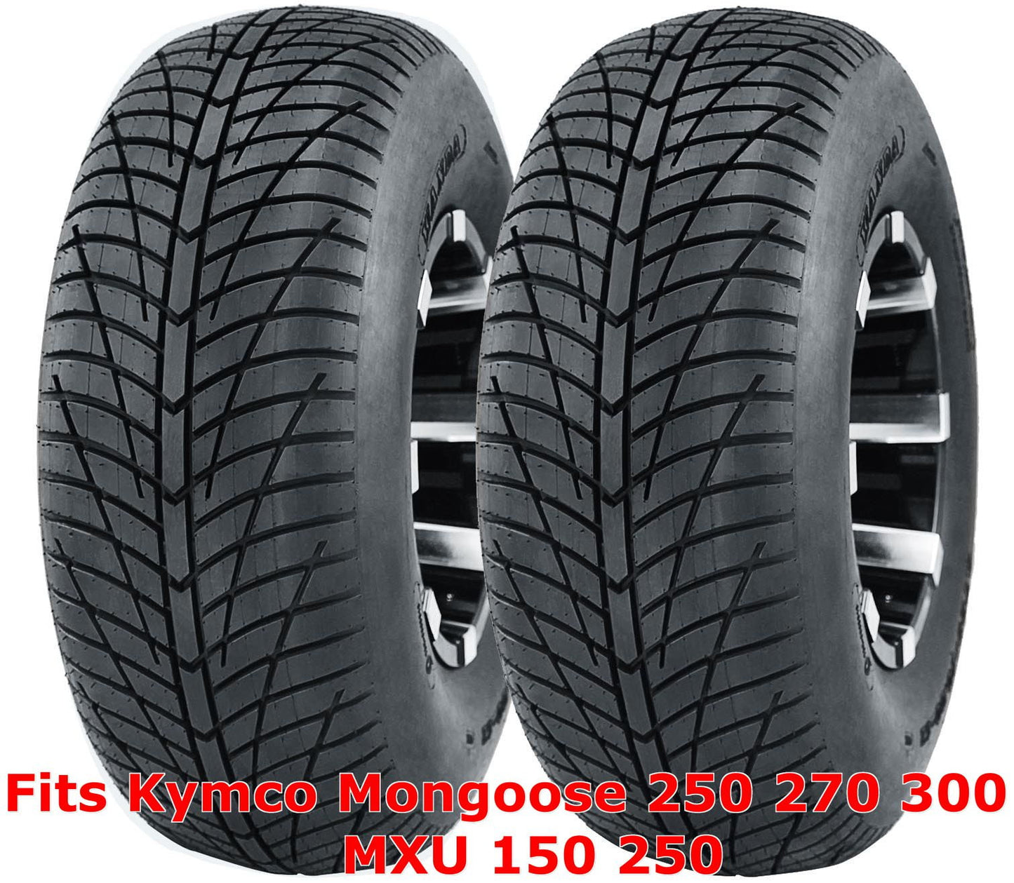 (2) Kymco Mongoose 250 270 300 MXU 150 250 front 21x7-10 Hi-speed ATV tires