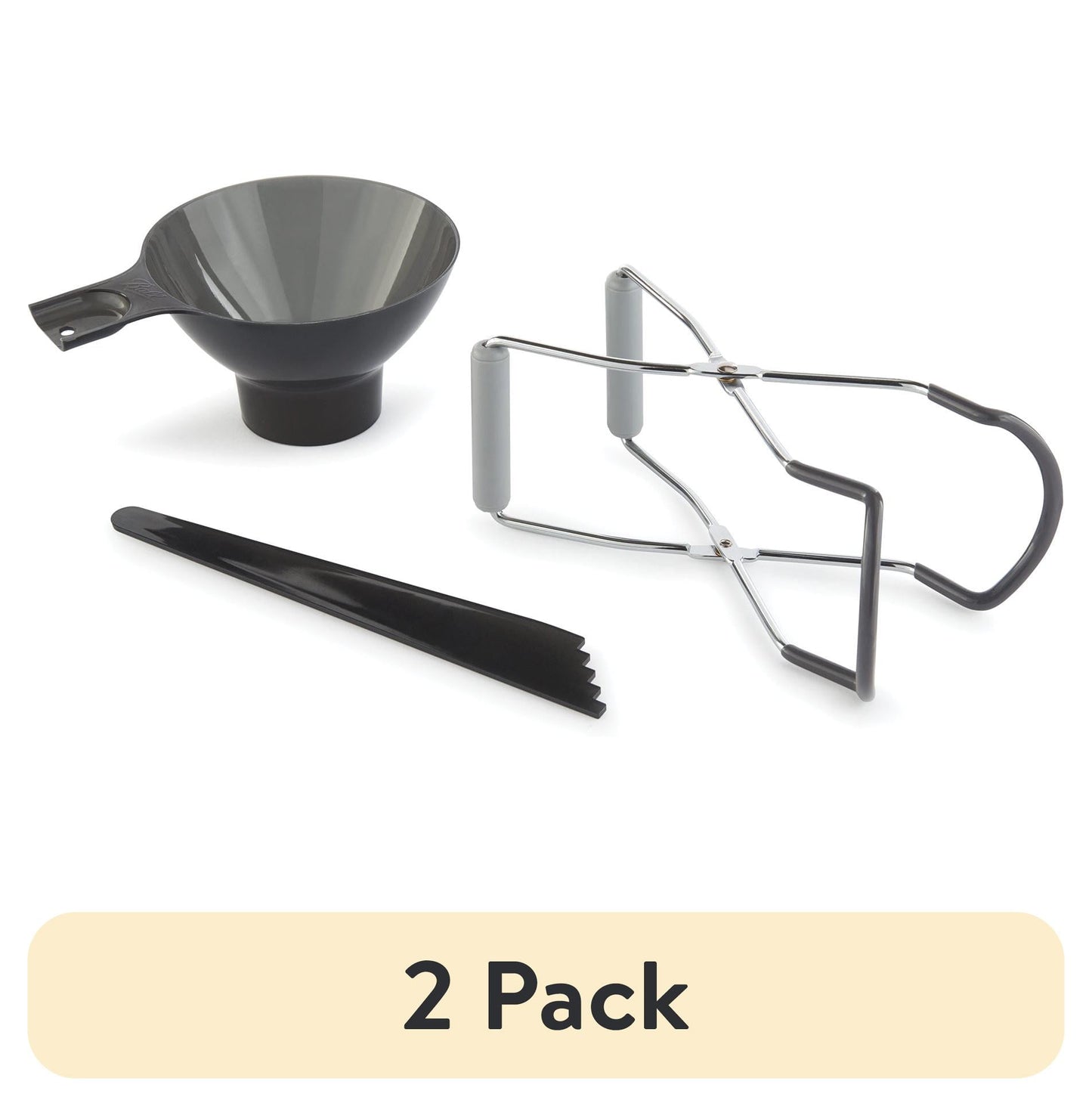 (2 pack) Ball 3-Piece Beginner Canning Kit, Essential Home Canning Supplies with Mason Jar Lifter, Headspace Tool and Canning Funnel for Regular or Wide Mouth Mason Jars