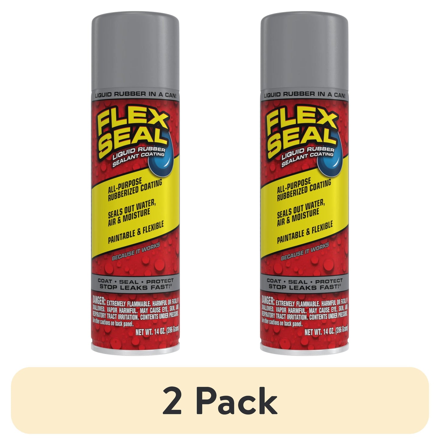 Flex Seal Recubrimiento Sellador de Goma LÃquida en Aerosol, 14 oz, Negro