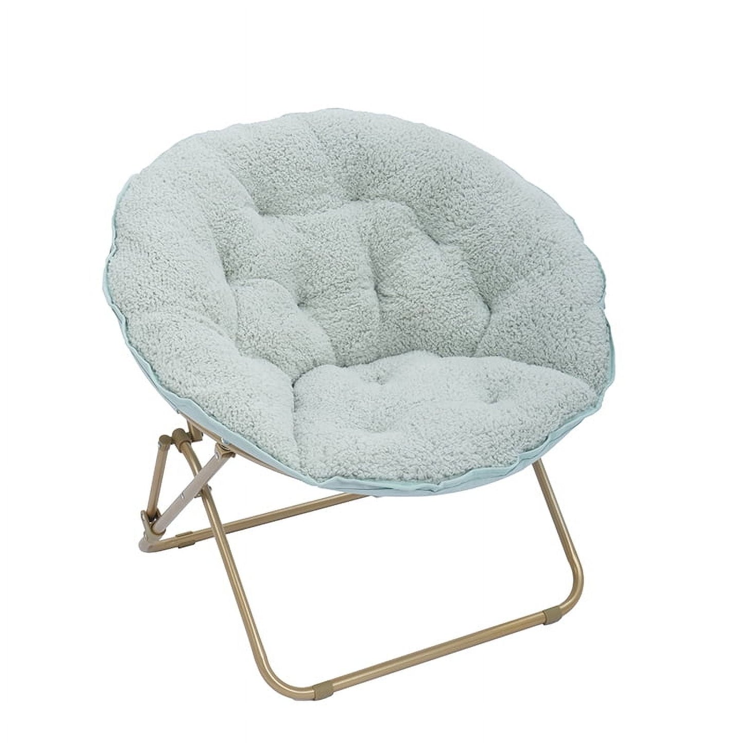 (2 pack) Mainstays Saucer Chair for Kids and Teens, Soft Sea