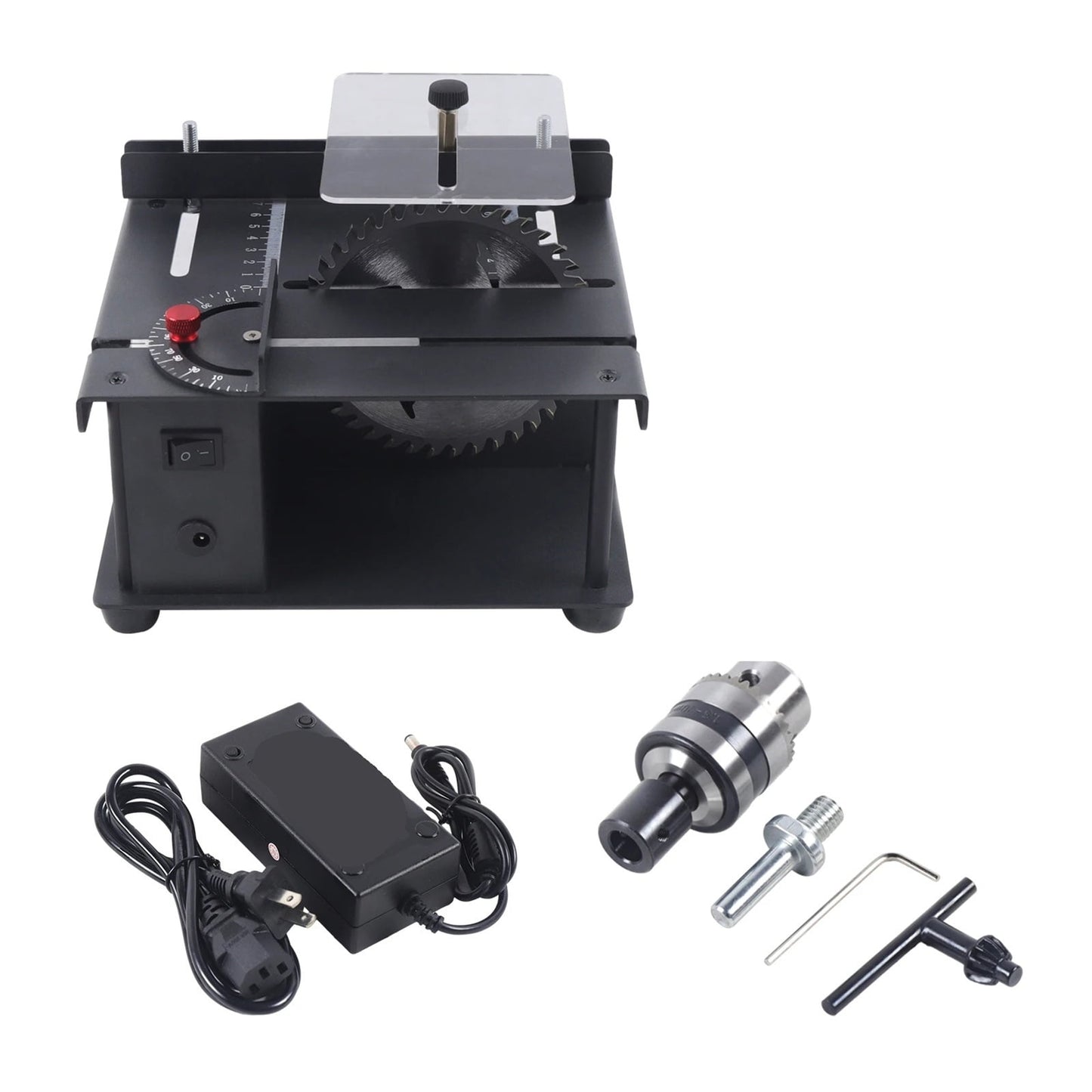 200W Mini Table Saw 0-90° Cutting for DIY & Craft Projects Multi-Functional Cutting Bench ,Easy to Use