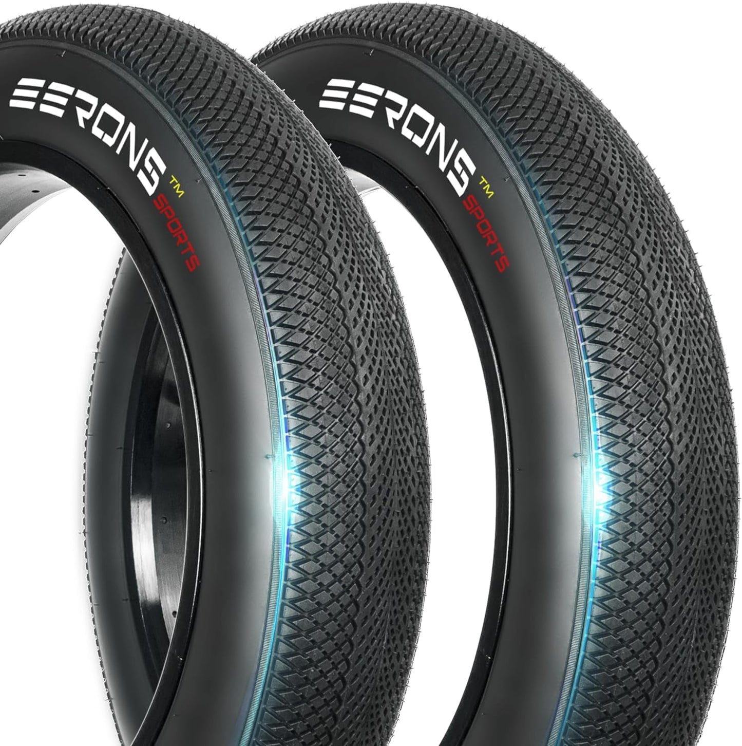 20x4 Fat Tire High-Performance (2 Tires-Pack) Designed to Improve Speed & Minimizes Drag on Hard-Pack or Paved Terrain, Honeycomb Tread for Virtually Zero Rolling Resistance, Ultimate Speed & Traction