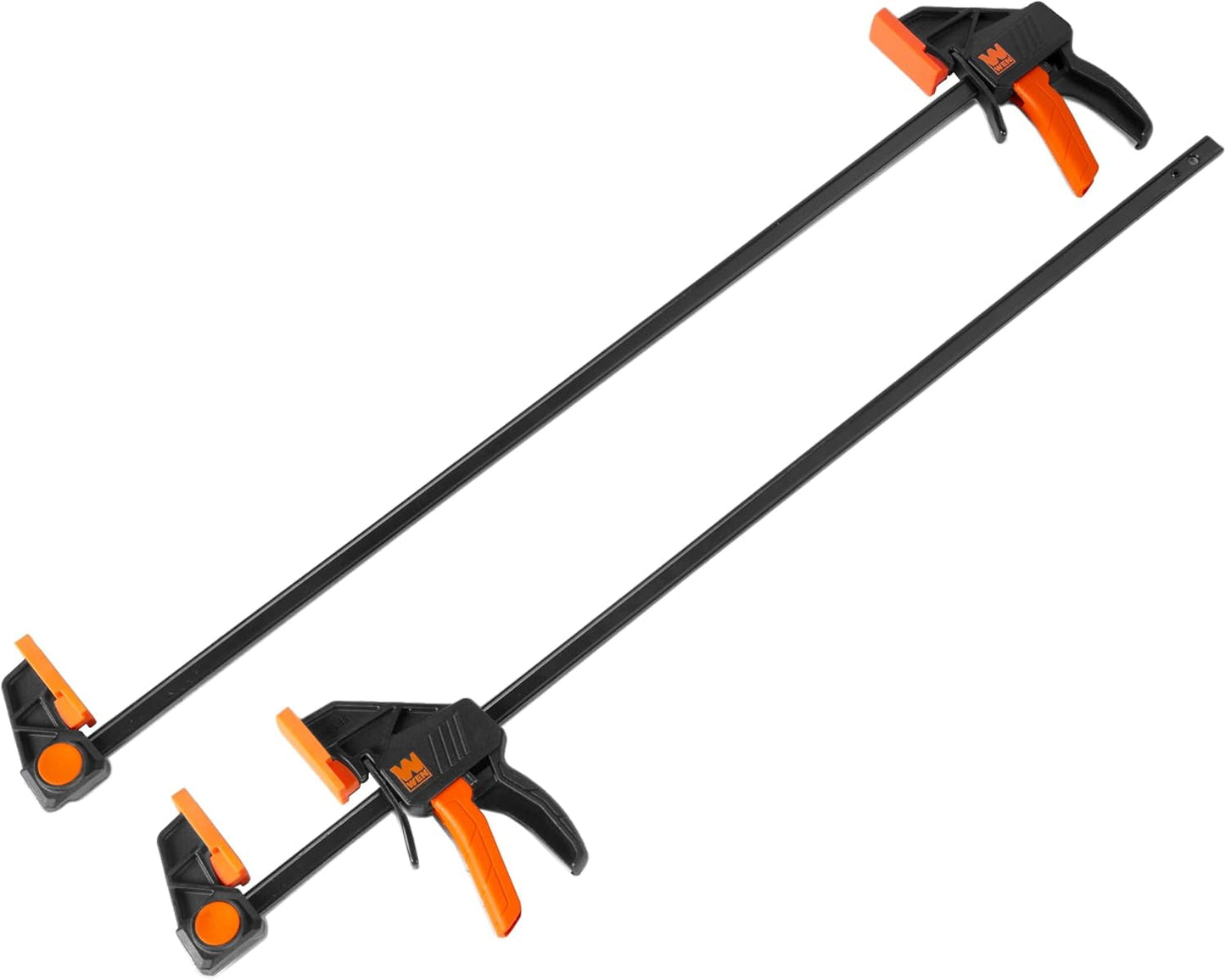 24-Inch Heavy Duty Steel Bar Clamps and Spreaders with 2.3-Inch Throat, Two Pack (CLR242)