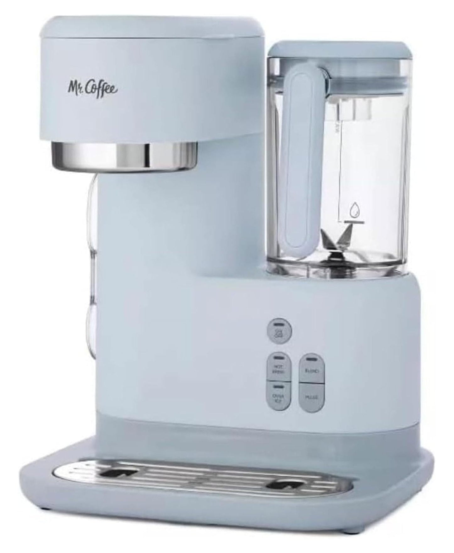 3-in-1 Single Serve Coffee Maker - Hot & Iced Espresso, Frappe Machine with Blender & Reusable Filter - Gray