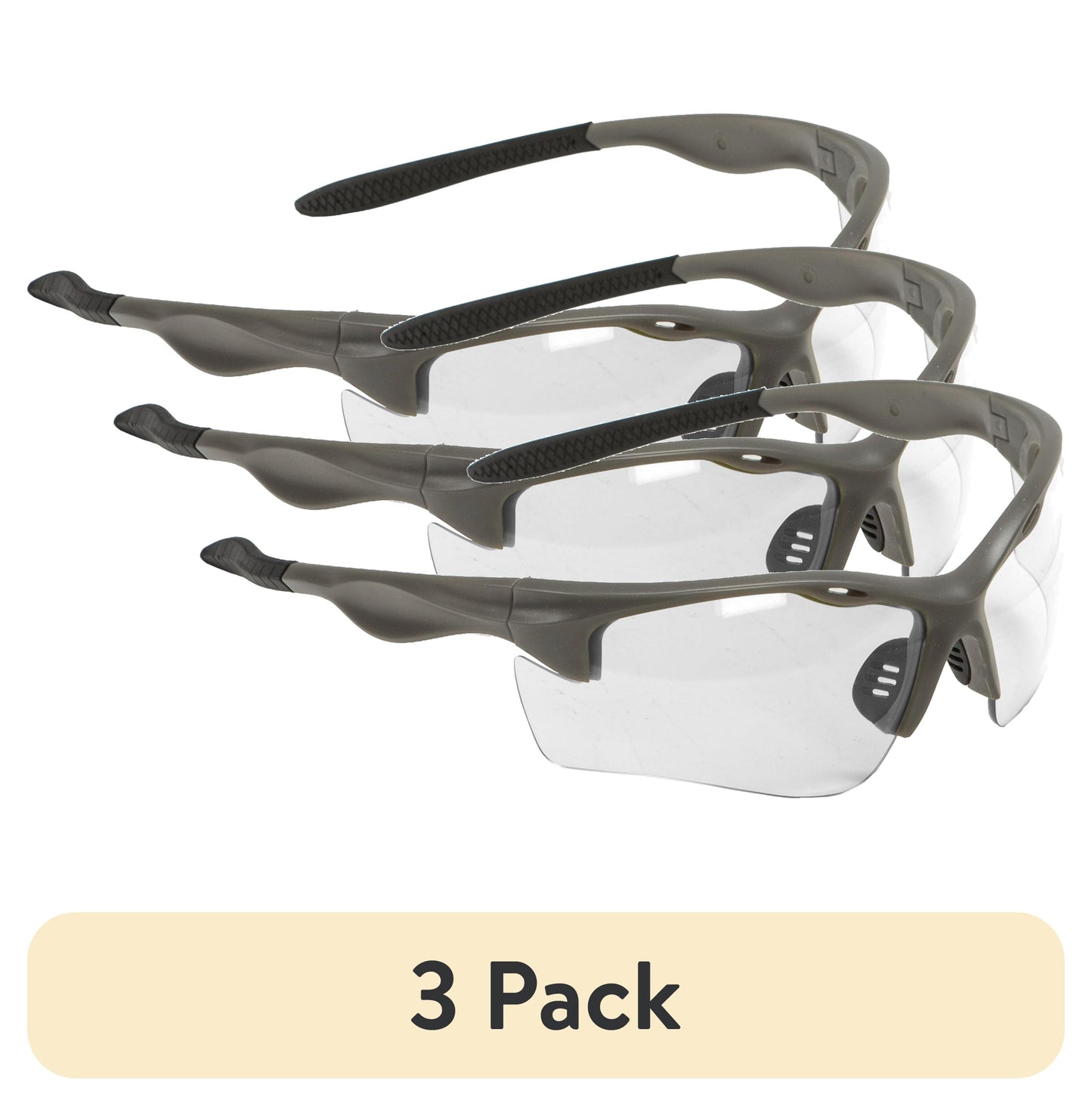 Allen Company Gafas de Tiro y Seguridad, Transparentes, Envolventes de Policarbonato, ANSI Z87, Anti-arañazos