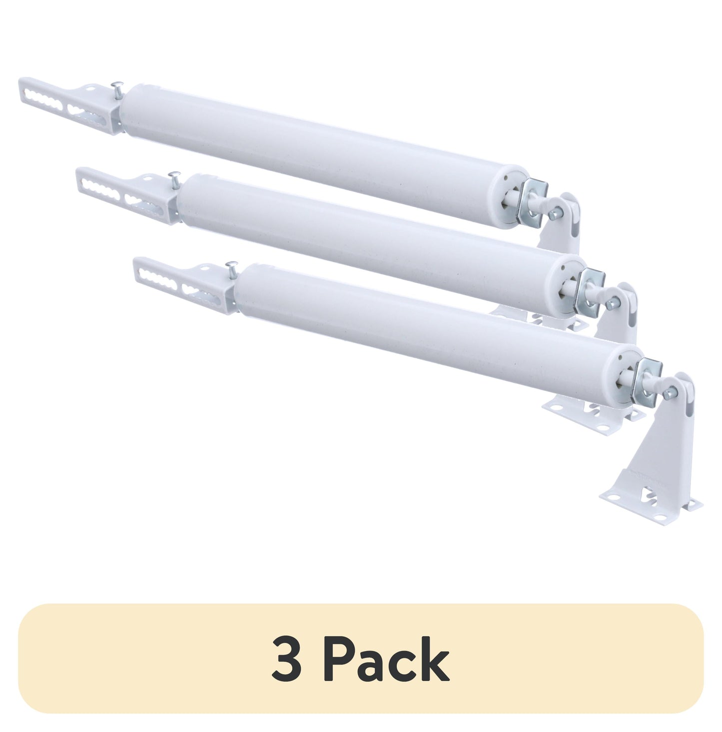 (3 pack) Wright Products Standard Duty Steel Pneumatic Screen and Storm Door Closer, White Finish