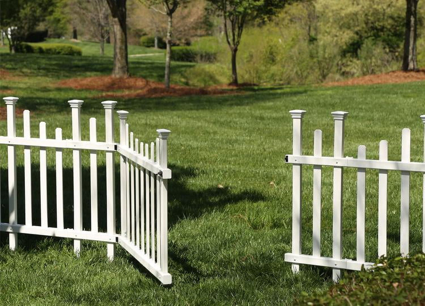30in H x 62in W (1 Compuerta) Kit de Compuerta Madison sin Excavación Zippity, Kit de Compuerta de Vinilo Blanco para Paneles de Madison Fence, Compuerta para Niños O Perros para Patio Trasero, Patio, Exterior O JardÃn, ZP19028