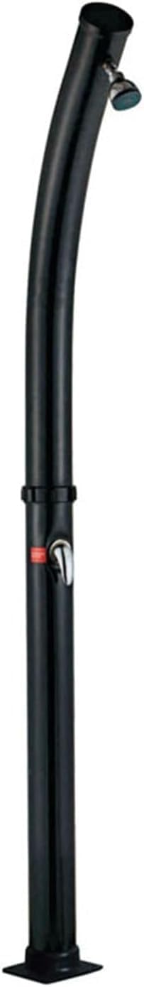 Solar Shower Bag, Outdoor Shower kit 20L with Shower Head and Foot Shower Tap, 226cm Tall Garden Shower for Outdoor Backyard Poolside Beach Pool Spa, Black