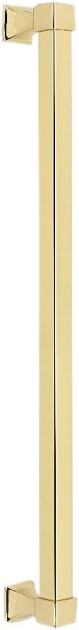 Alno D985-18-PB Cube Modern Appliance Pull, Polished Brass