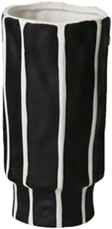 Vase Simple Modern Vase Room Light Luxury Striped Flower Arrangement Appliance Home Office Dried Flower Flower Vase Living Room Dining Table Decoration Flower Vase (Size