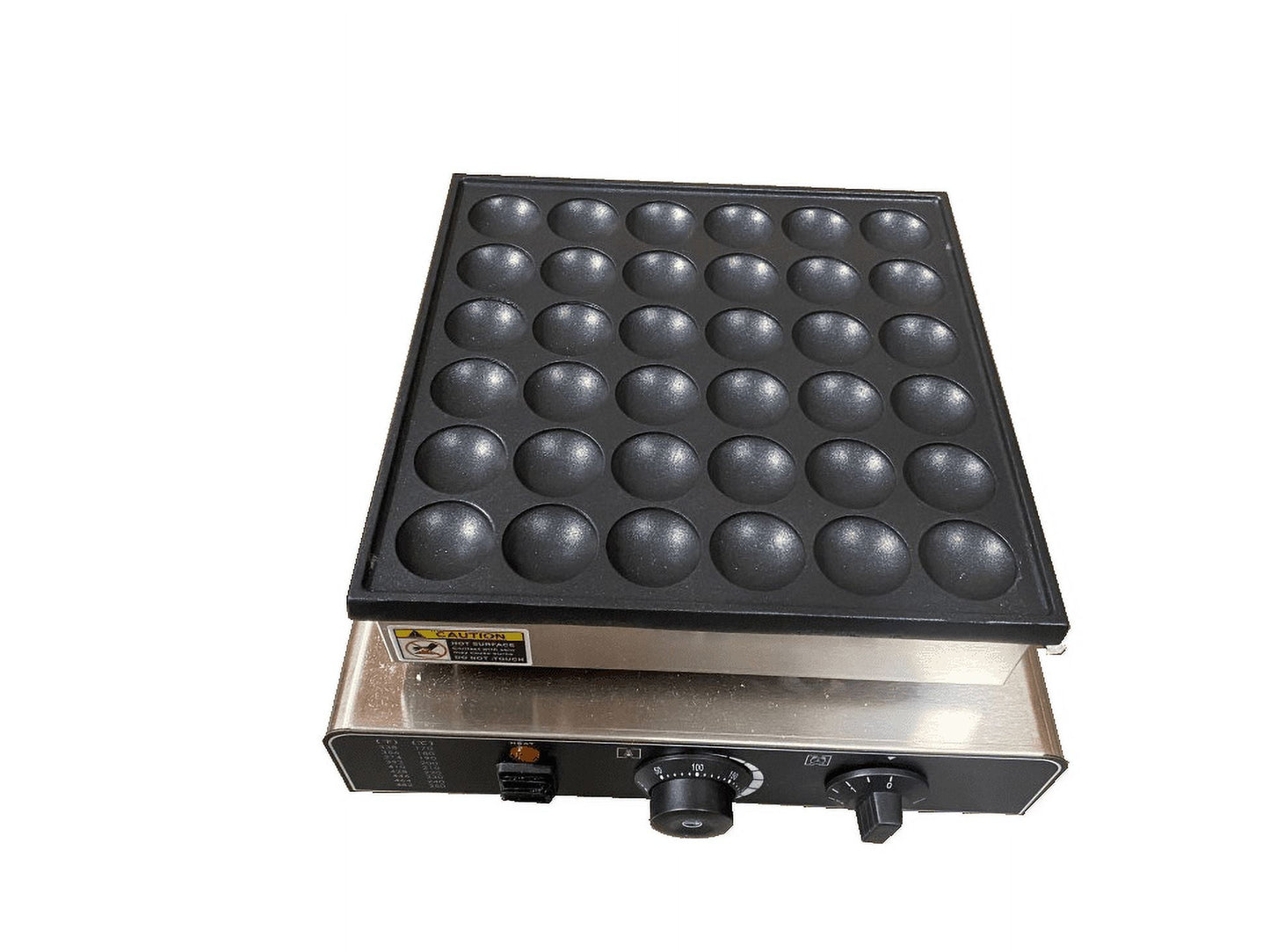 36 pcs Commercial Electric Mini Dutch Pancake Poffertjes Maker