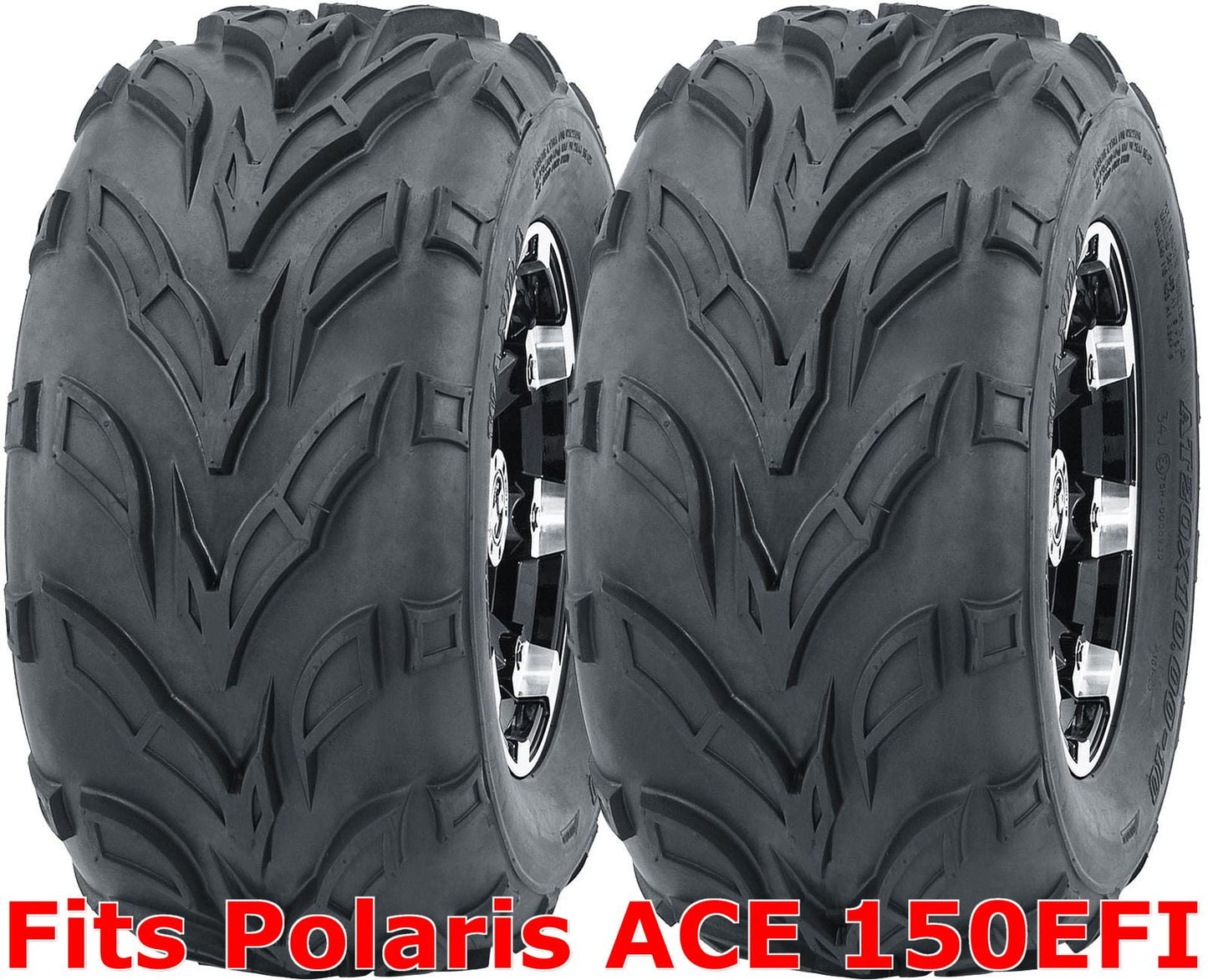 2 WANDA ATV Rear Tires Set 22x10-10 Polaris ACE 150EFI Sport P361