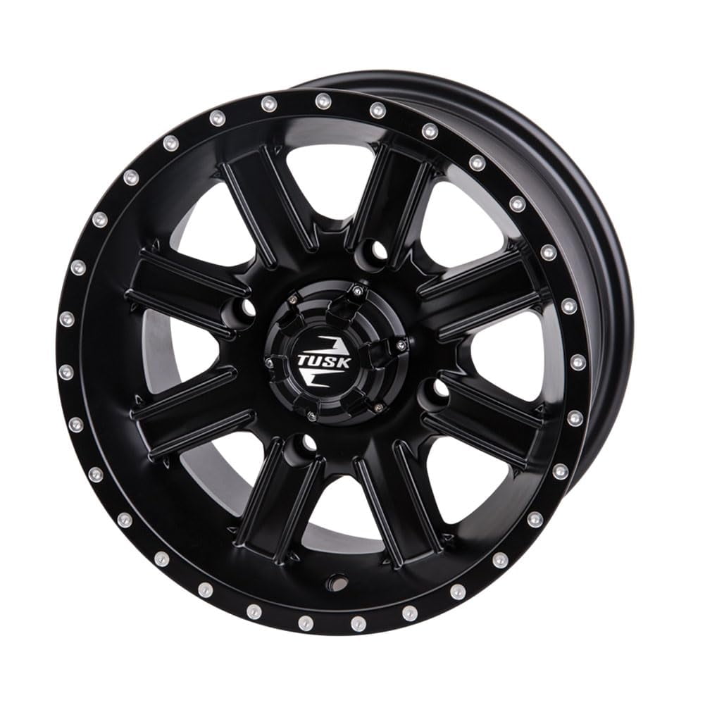 4/110 Tusk Cascade Wheel 12x7 5.0 + 2.0 Matte Black For HONDA Rancher 420 4x4 DCT EPS 2014-2024