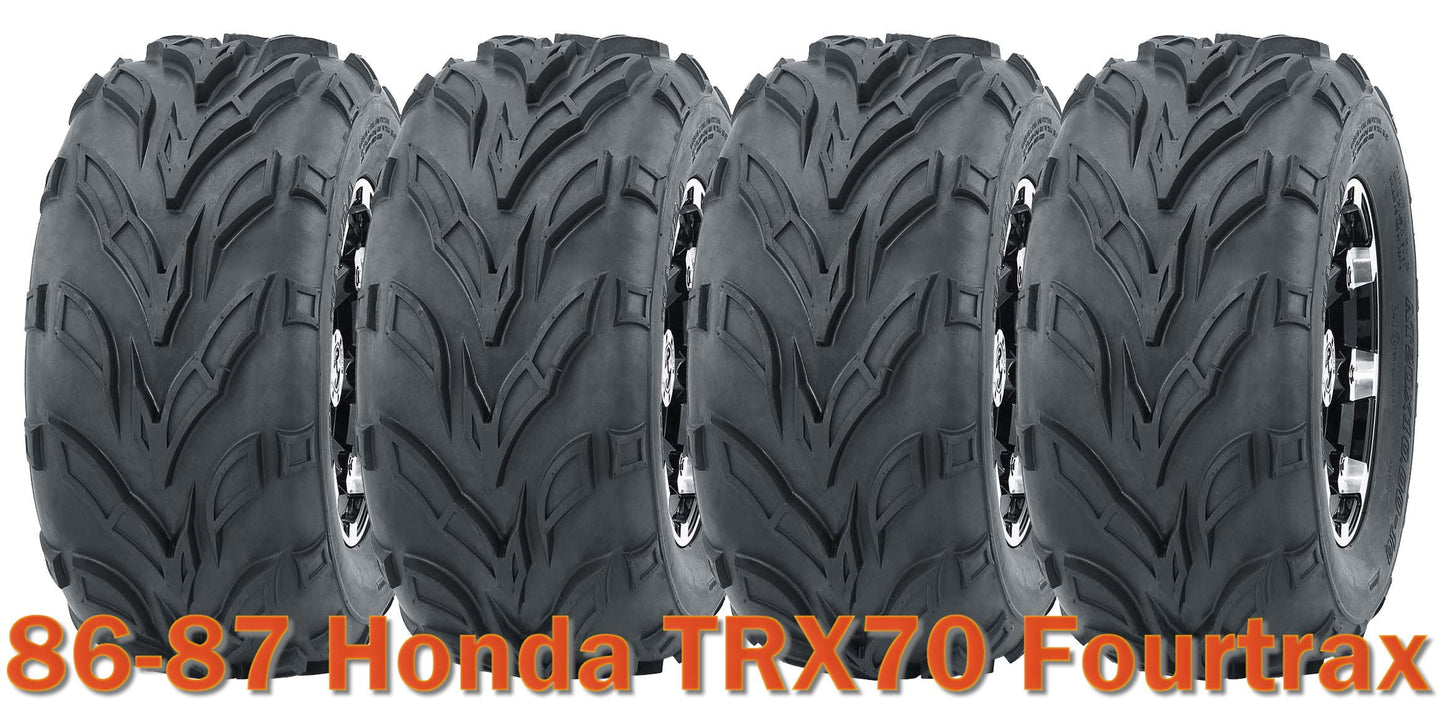 (4) 16x8-7 WANDA ATV tires set for 1986-1987 Honda TRX70 Fourtrax