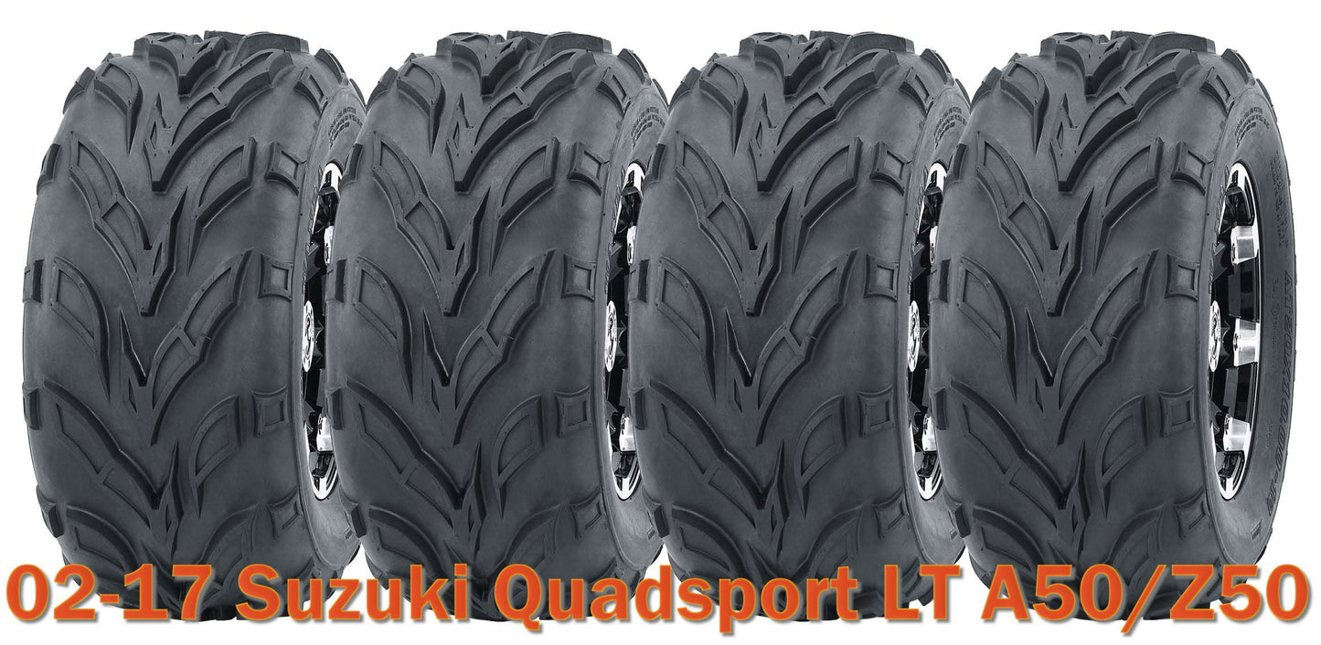 (4) 16x8-7 WANDA ATV tires set for 2002-2017 Suzuki Quadsport LT A50/Z50
