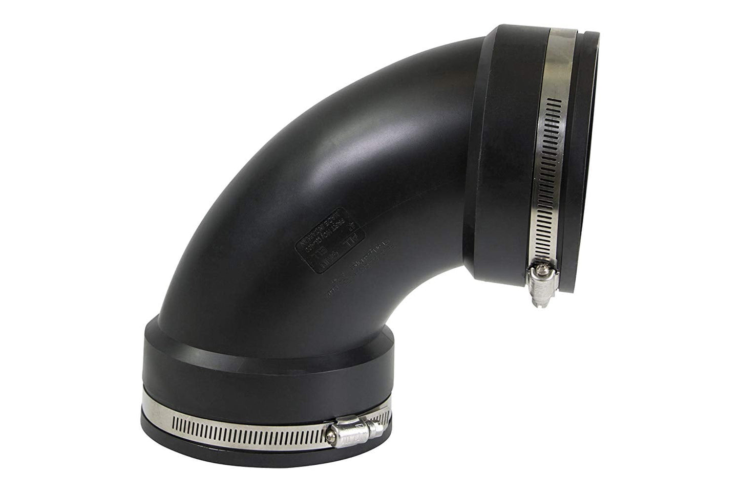 4 inch Flexible PVC Elbow Coupling with Stainless Steel Clamps 