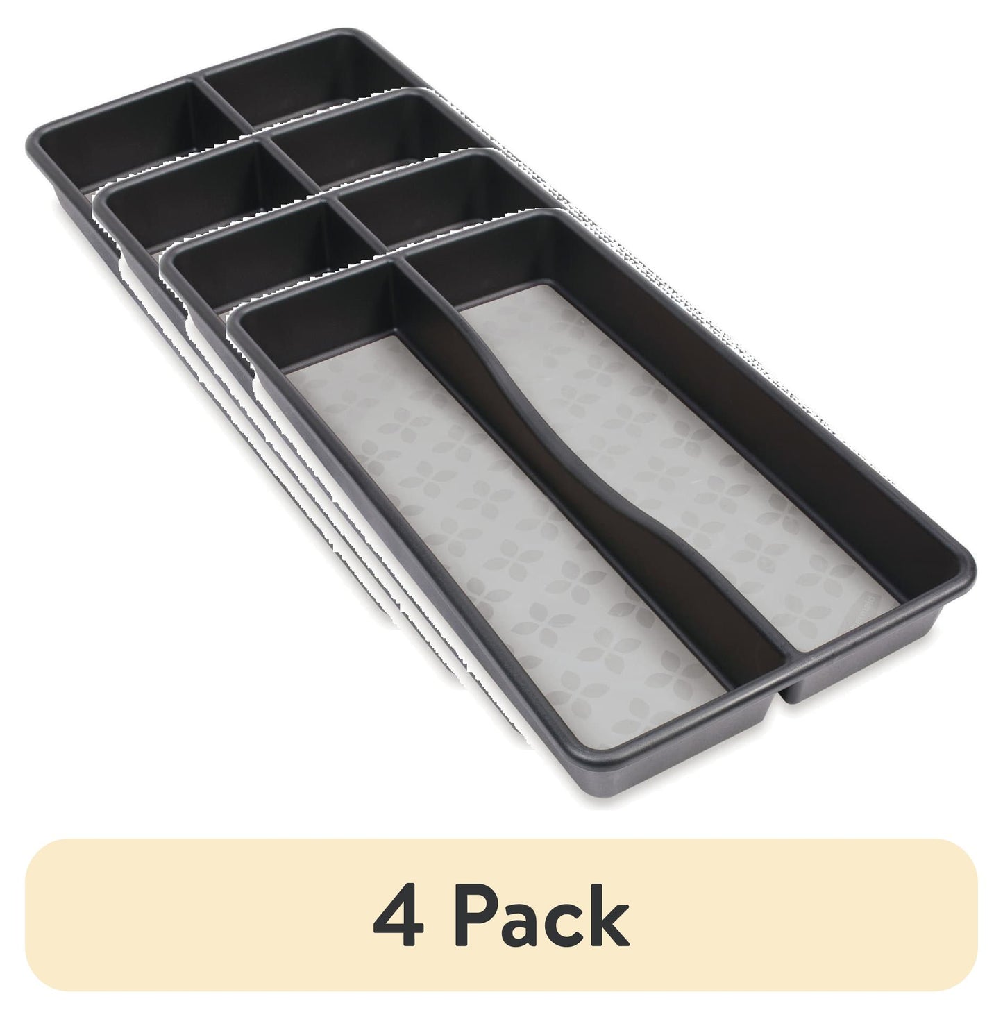 (2 pack) Rubbermaid, Utensil Organizer with No Slip Grip, Gray