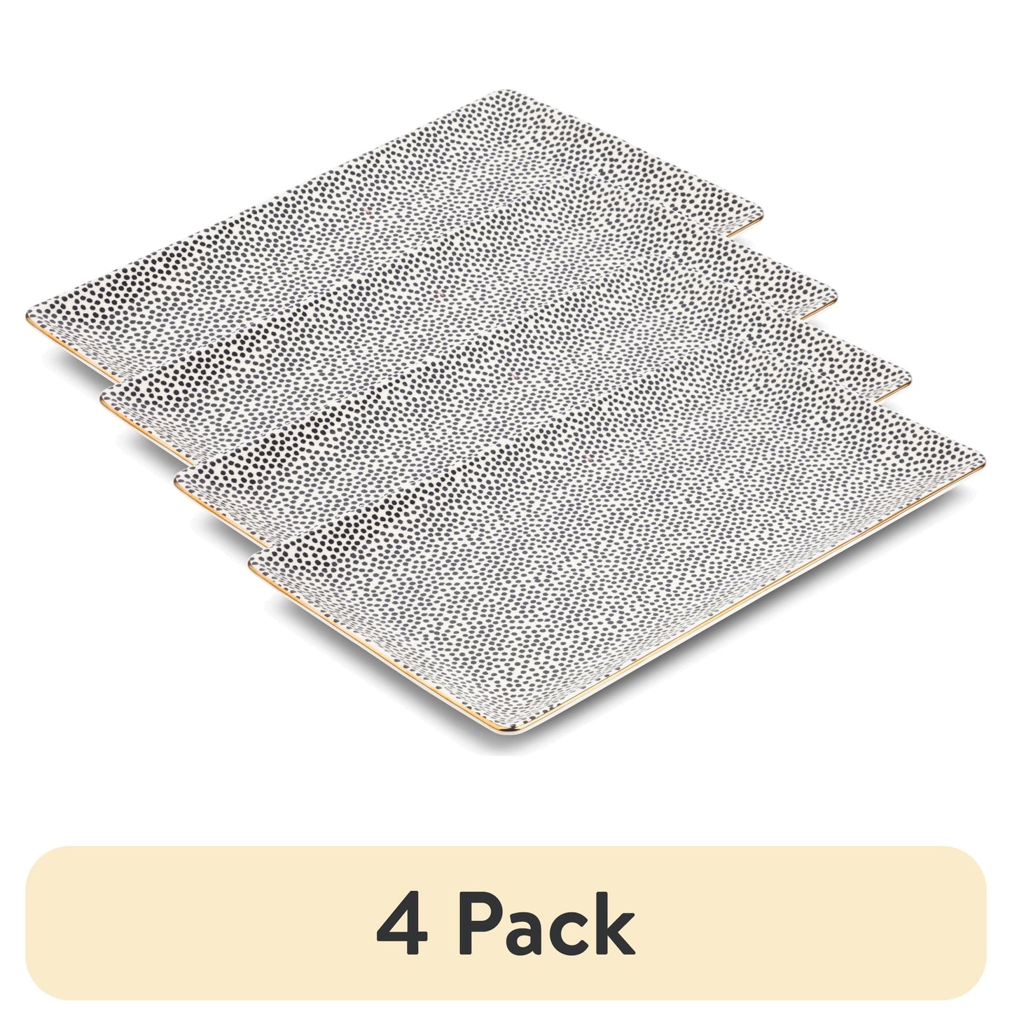 Thyme & Table Stoneware Rectangular Serve Platter, Dot