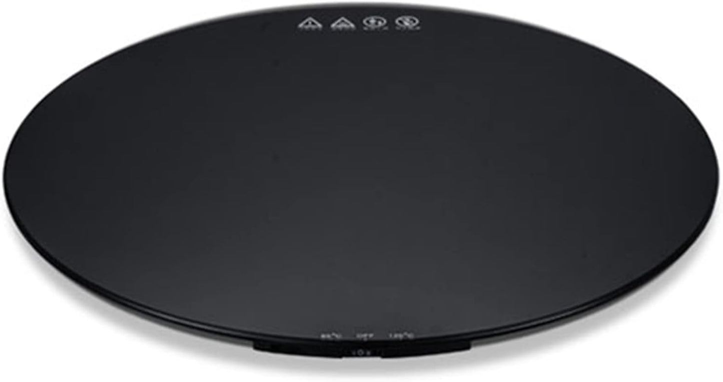 10"" Electric Hot Tray, Round Hot Plate Food Warmer with 2 Temperature Controls (65°C/120°C), Ideal for Buffets, Restaurants, Events and Family Dinners