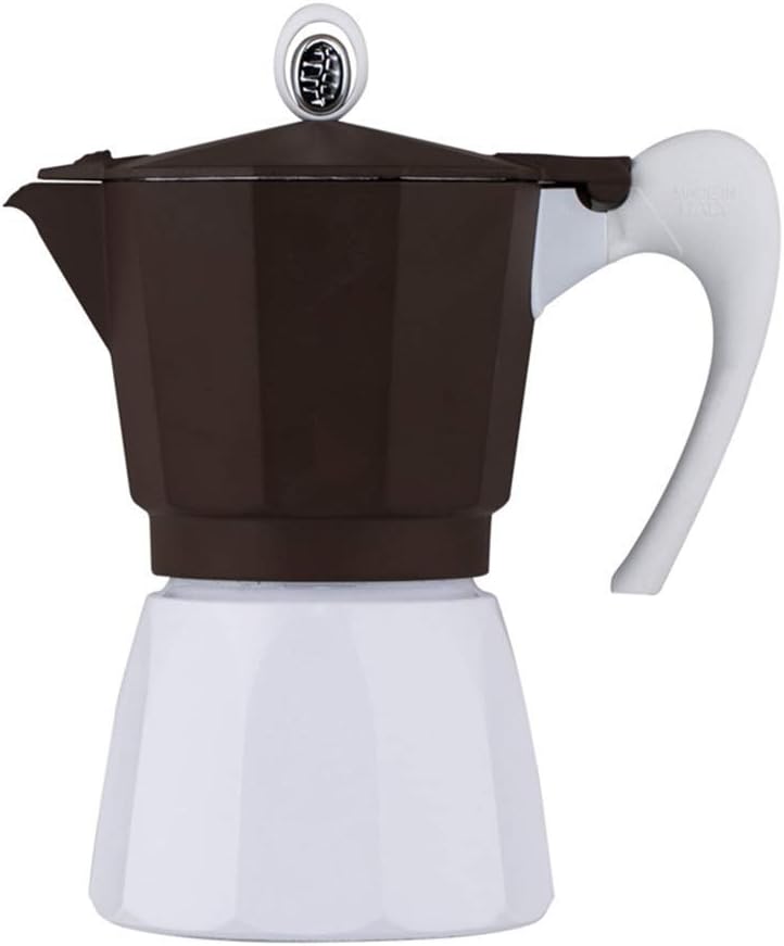 Mocha Pot Moka Pot Coffee Maker Coffee Appliance Making Espresso Maker Mocha Pot Espresso Stovetop Coffee Makers (Color : Brown, Size : 3 Cup) (Brown 3 Cup)