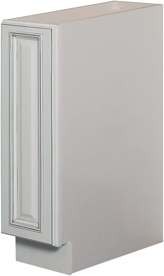 Sunny Wood RLB09-A Riley 9" Wide x 34-1/2" High Single Door Base Cabinet - White