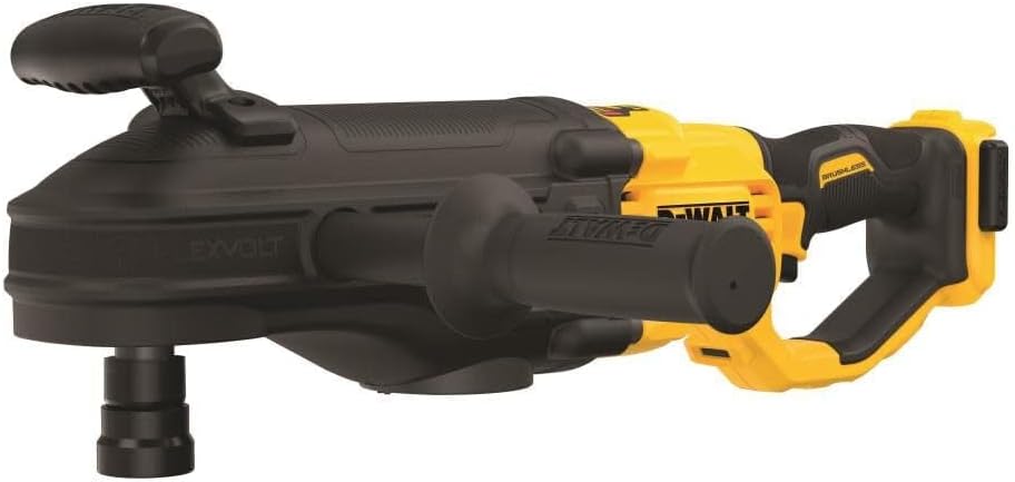 DEWALT FLEXVOLT 60V MAX* Right Angle Drill, Brushless, Quick-Change Stud/Joist Drill, E-Clutch System, Tool Only (DCD471B)
