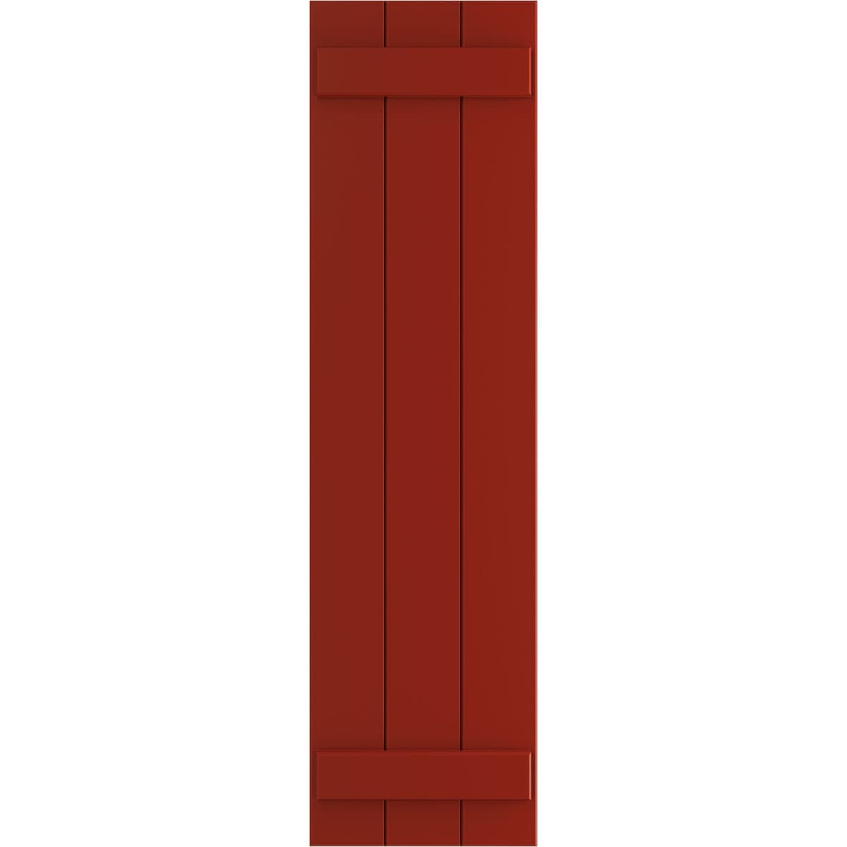Ekena Millwork 16.125-in W x 54-in H Fire Red Board and batten Exterior Shutters ( 2 -Pack )
