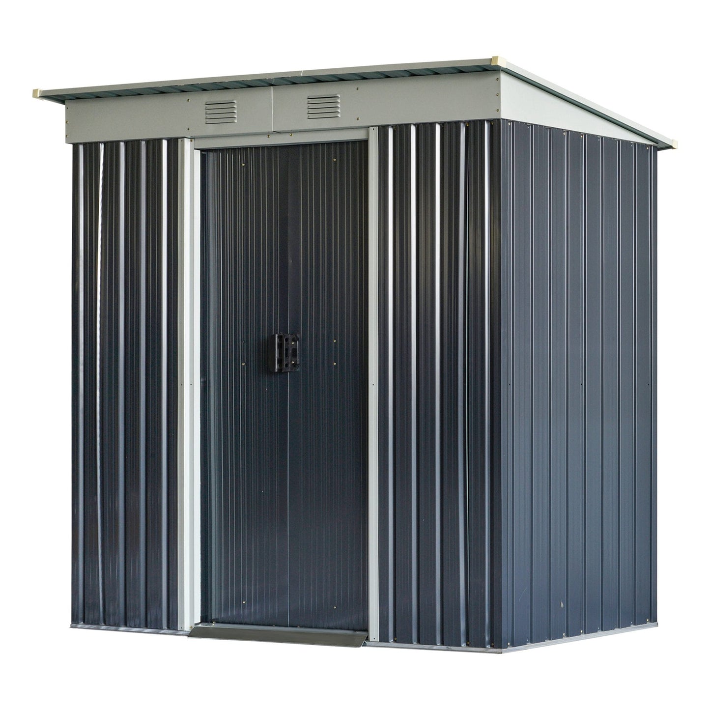 Outsunny Vinyl-coated steel Metal Storage Shed