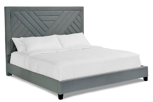 Lane Furniture Omni Charcoal Queen Wood Upholstered Bed