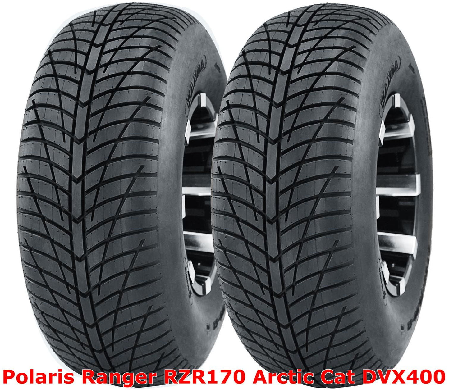 (2) Polaris Ranger RZR170 Arctic Cat DVX400 Rear 20x10-9 Hi-Speed ATV Tires