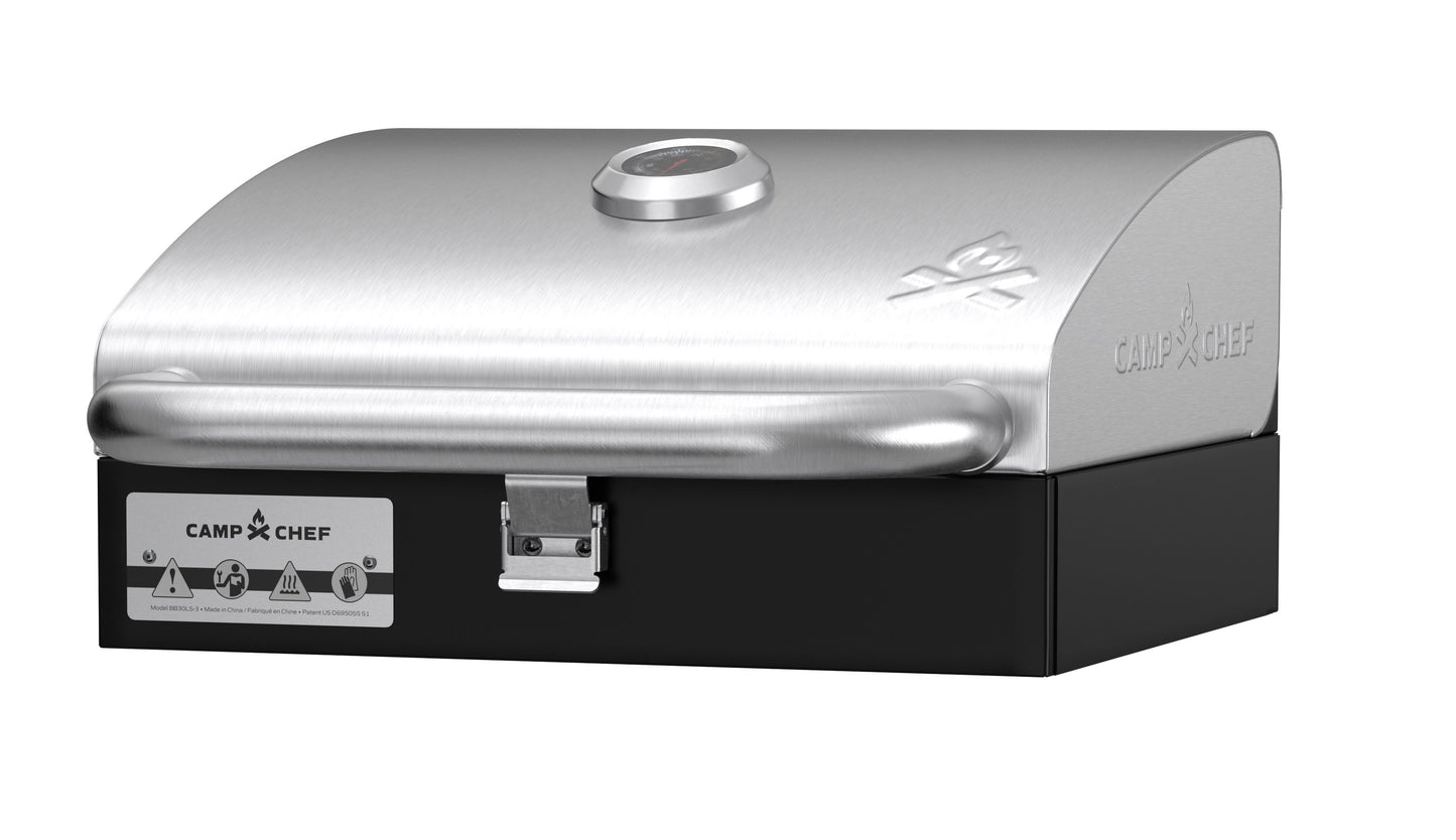 Camp Chef Deluxe Stainless Single 14-in Burner Steel Attachable Grill Box BB30LS