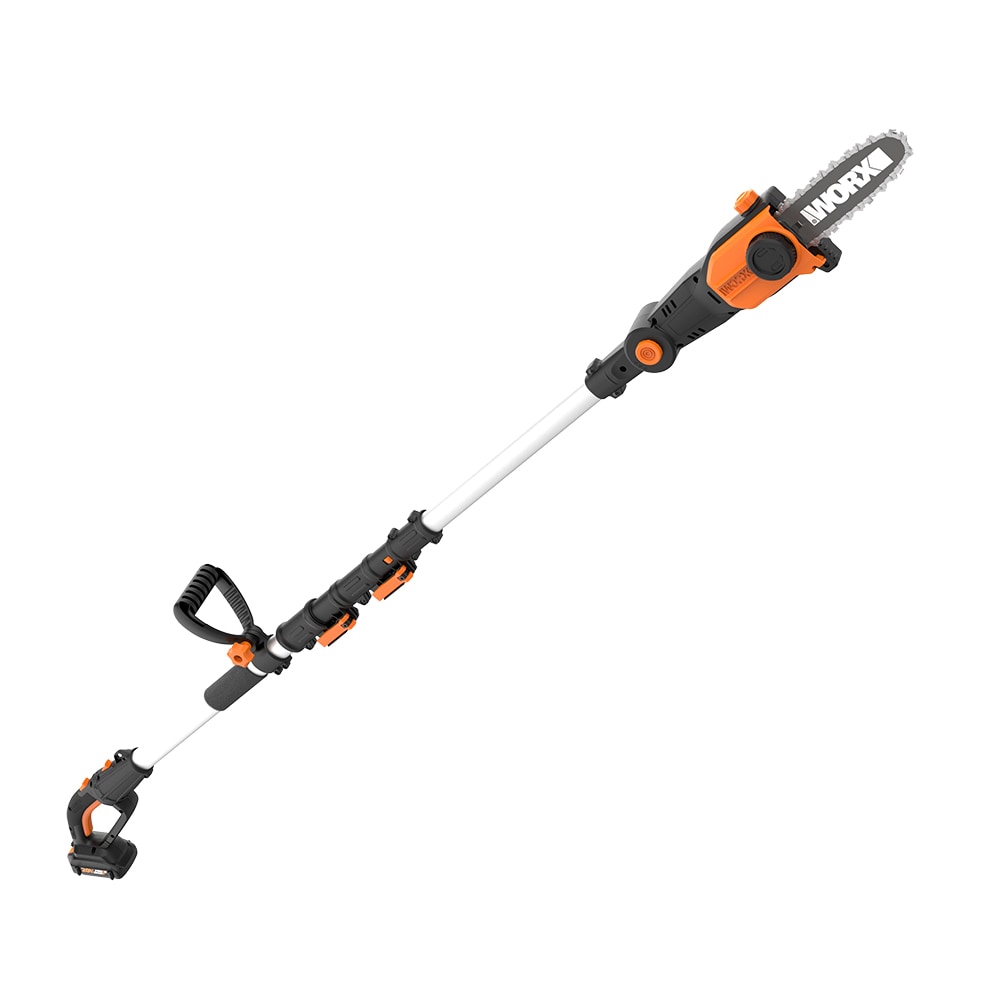 WORX Power Share 20-volt 8-in 2 Ah Battery Pole Saw (Battery and Charger Included) WG349