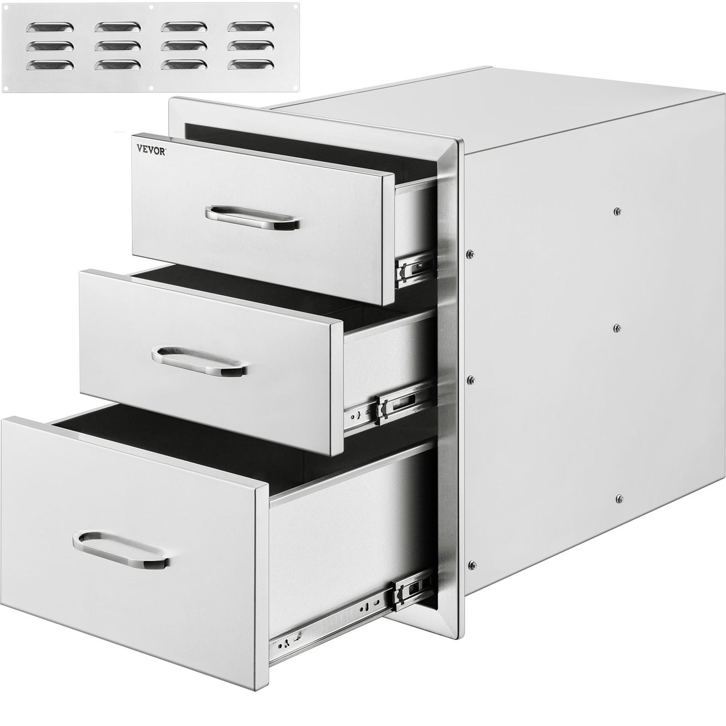 VEVOR Outdoor Kitchen Pull-Out Drawer 18-in W x 23.1-in D x 23.2-in H Outdoor Kitchen Cabinet 18X23YC3CBXGCTG01V0