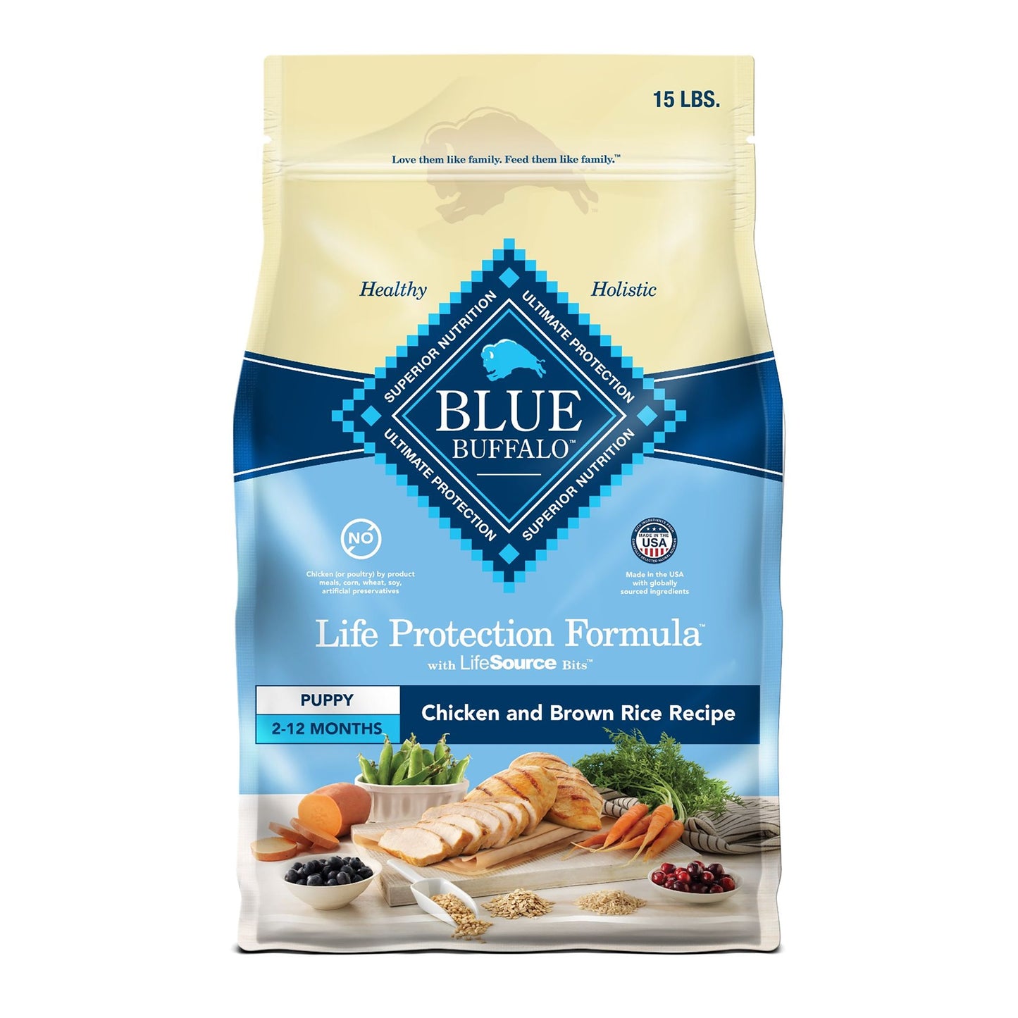 Blue Buffalo® Life Protection Formula™ Puppy Dry Dog Food - Chicken & Brown Rice 15 Lb
