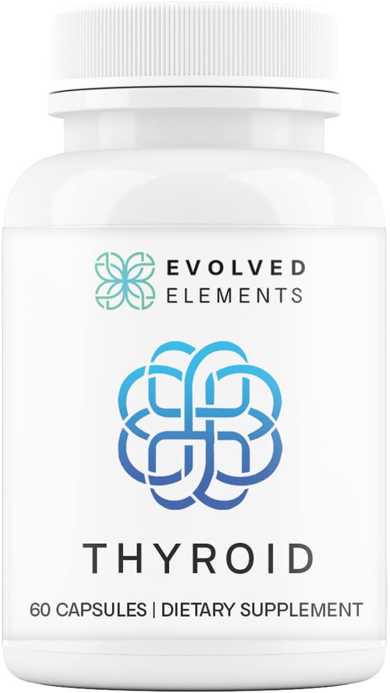 Thyroid – Raw Grass-Fed Desiccated – New Zealand Sourced - Energy & Metabolism Support – Non-GMO, 60 Capsules
