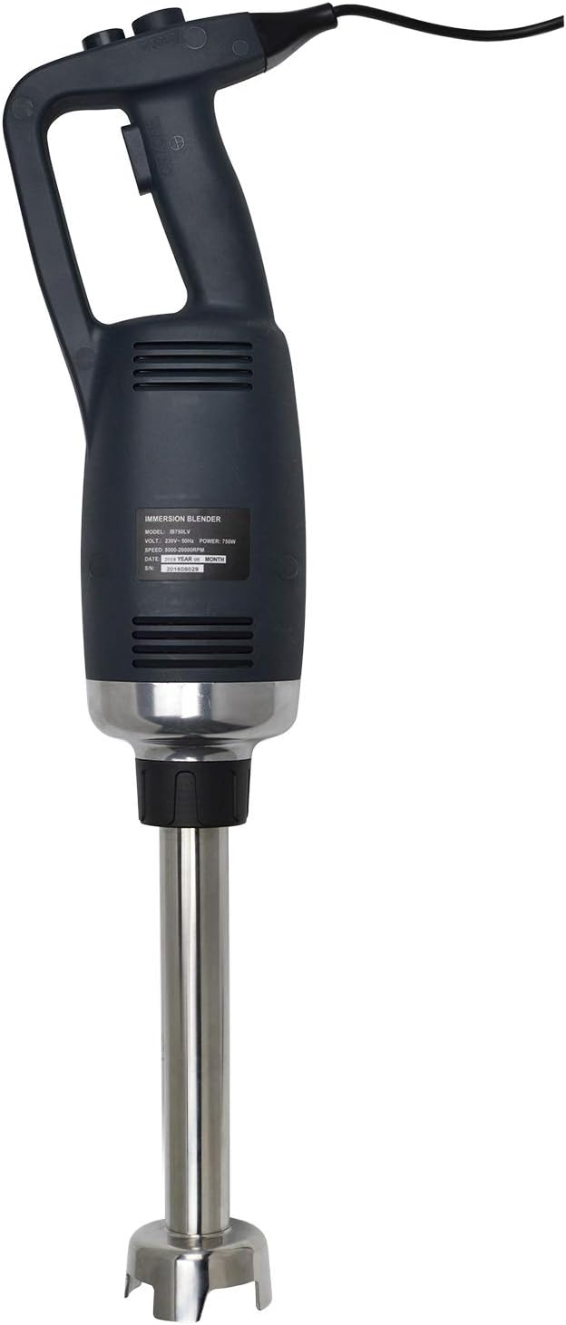 Li Bai 12 in Heavy Duty Immersion Blender Handheld Kitchen, Hand Blenders for Kitchen, Commercial Mixer Electric, 750W Detachable Shaft Adjustable Variable Speed, Emulsifier Blender Handheld